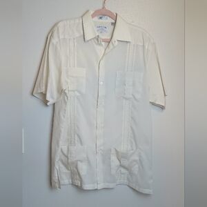 Men’s Short Sleeve Button Up Large